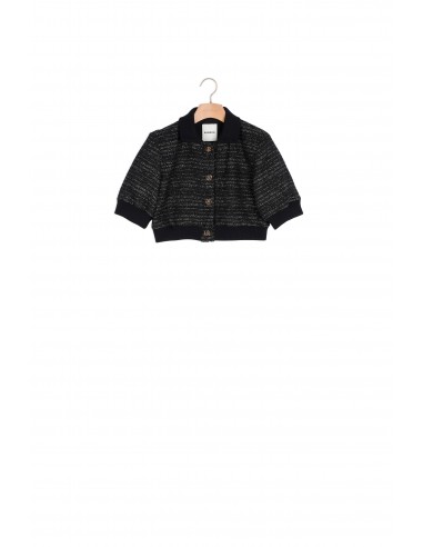 Veste courte en tweed manches courtes online